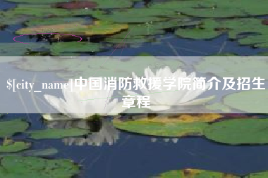 偃师中国消防救援学院简介及招生章程
