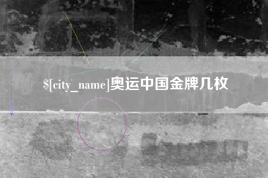 偃师奥运中国金牌几枚