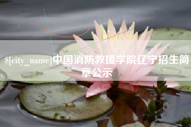 偃师中国消防救援学院辽宁招生简章公示
