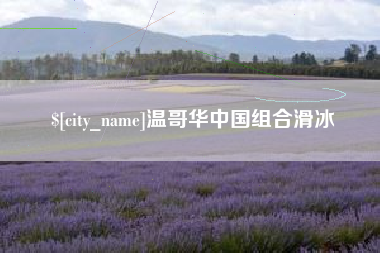 偃师温哥华中国组合滑冰