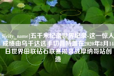 偃师五千米纪录世界纪录-这一惊人成绩由乌干达选手切普特盖在2020年8月14日世界田联钻石联赛揭幕战摩纳哥站创造