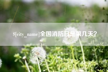 偃师全国消防日是第几天？