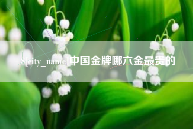 偃师中国金牌哪六金最贵的