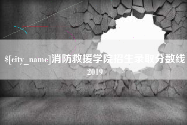 偃师消防救援学院招生录取分数线2019