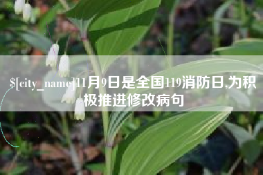 偃师11月9日是全国119消防日,为积极推进修改病句