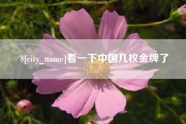 偃师看一下中国几枚金牌了