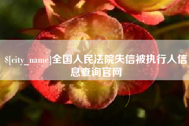 偃师全国人民法院失信被执行人信息查询官网
