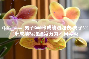 偃师男子5000米成绩对照表-男子5000米成绩标准通常分为不同等级
