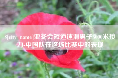 偃师亚冬会短道速滑男子5000米接力-中国队在这场比赛中的表现