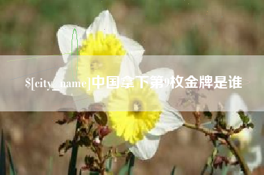 偃师中国拿下第9枚金牌是谁
