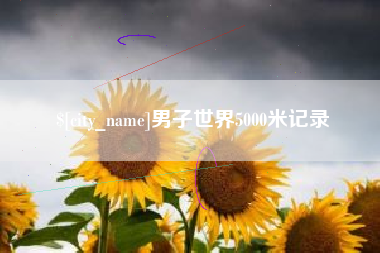 偃师男子世界5000米记录