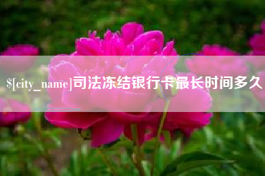 偃师司法冻结银行卡最长时间多久