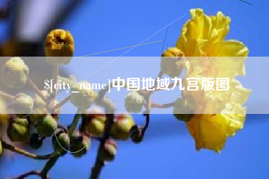 偃师中国地域九宫版图