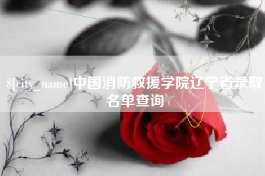 偃师中国消防救援学院辽宁省录取名单查询