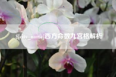 偃师西方命数九宫格解析