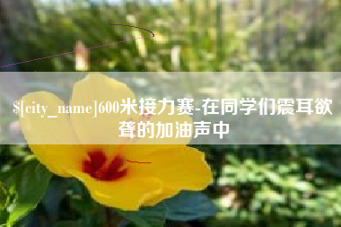 偃师600米接力赛-在同学们震耳欲聋的加油声中