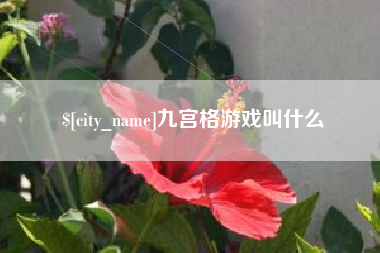偃师九宫格游戏叫什么