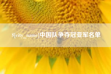 偃师中国队争夺冠亚军名单