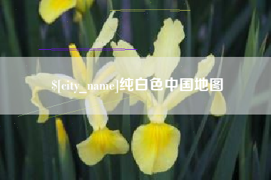 偃师纯白色中国地图