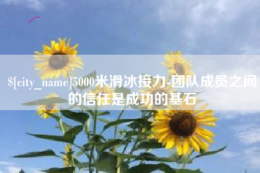 偃师5000米滑冰接力-团队成员之间的信任是成功的基石