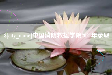 偃师中国消防救援学院2021年录取