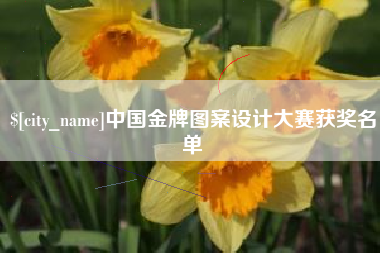 偃师中国金牌图案设计大赛获奖名单