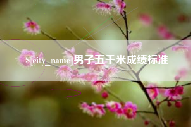 偃师男子五千米成绩标准