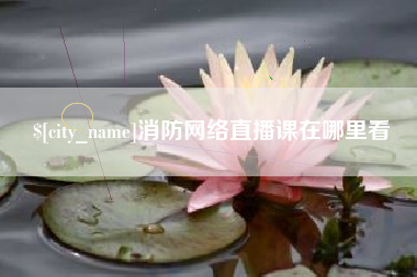 偃师消防网络直播课在哪里看