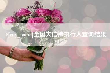 偃师全国失信被执行人查询结果