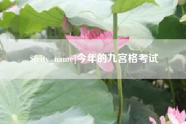 偃师今年的九宫格考试