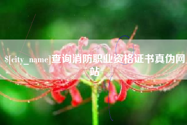 偃师查询消防职业资格证书真伪网站