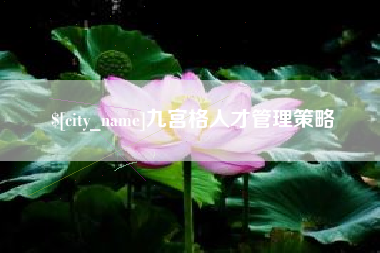 偃师九宫格人才管理策略