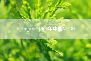 偃师2020年中国5000米