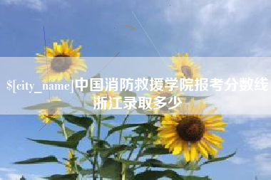 偃师中国消防救援学院报考分数线浙江录取多少