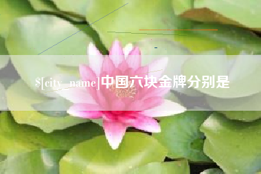 偃师中国六块金牌分别是